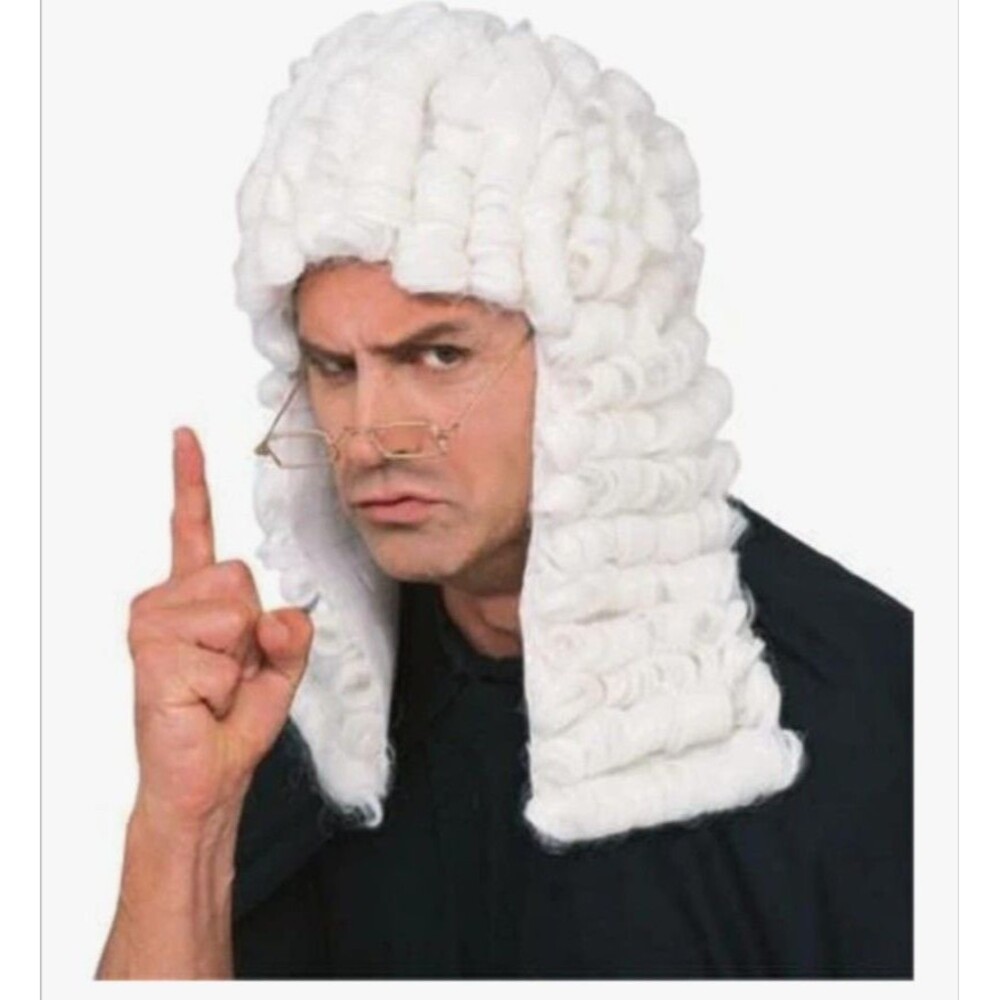 Rubie's - Judge Wig - Unisex - One Size - White - Costume Accessory